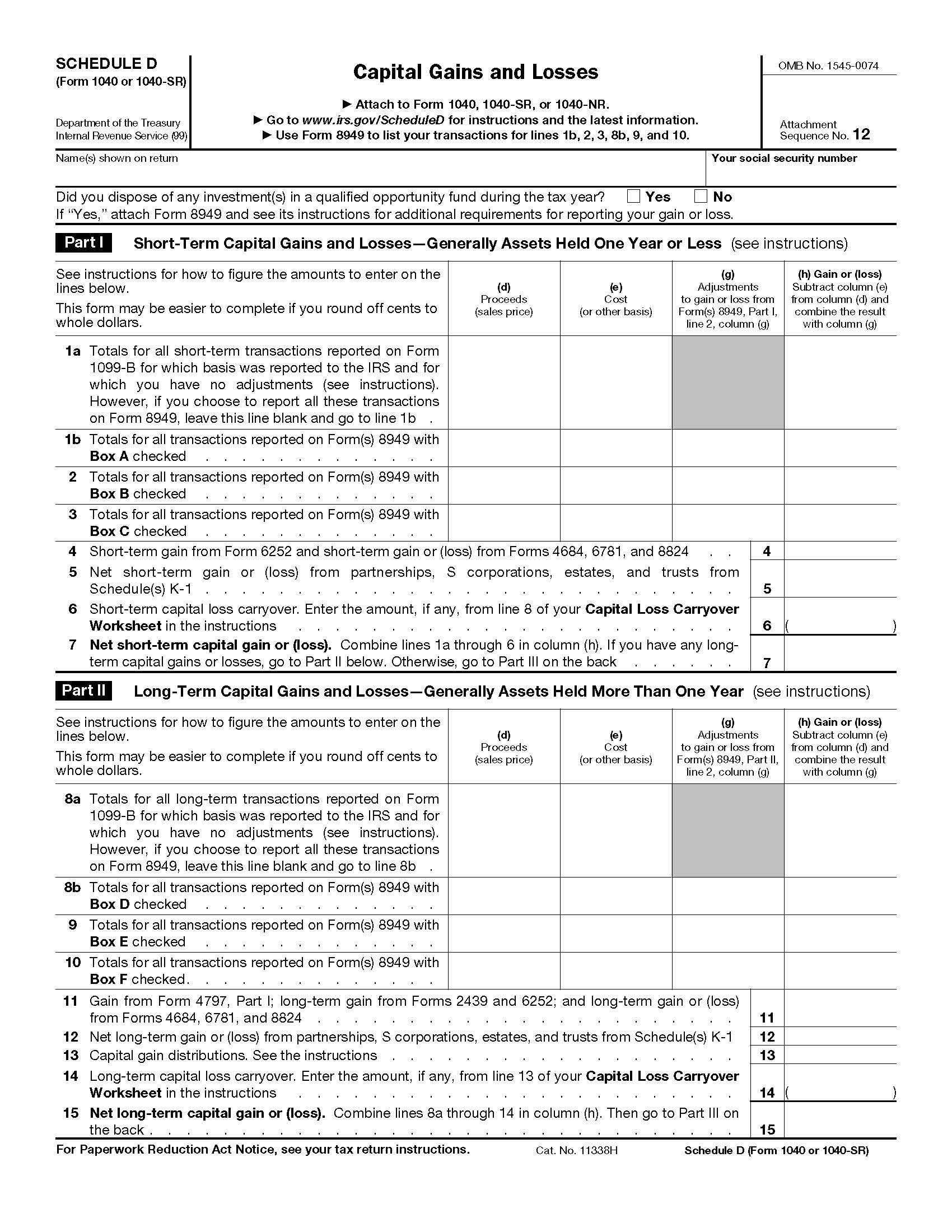 Schedule Tax Forms Archives - Daniel Ahart Tax Service®