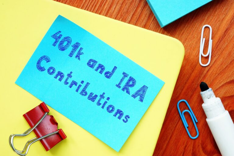 IRA and 401k contributions for 2022